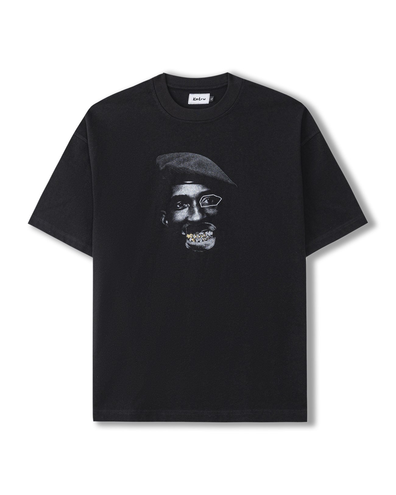 T-shirt oversize noir, print Sankara